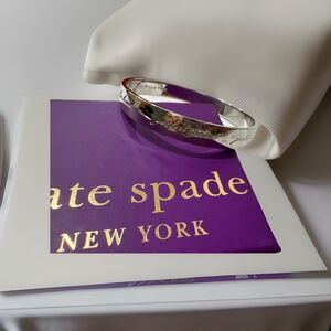 kate spade new york "Bridesmaid" Engraved Idiom Bangle Bracelet